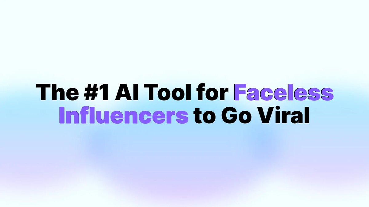 Steve.AI share image with the headline The #1 AI Tool for Faceless Influencers to Go Viral